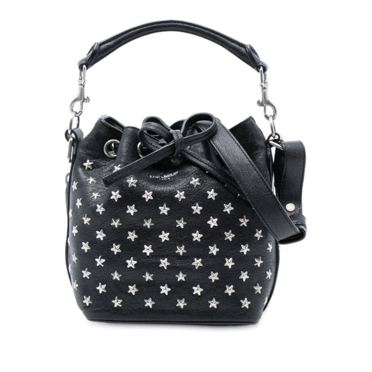 Saint Laurent Small Star Studded Calfskin Emmanuelle Bucket Bag