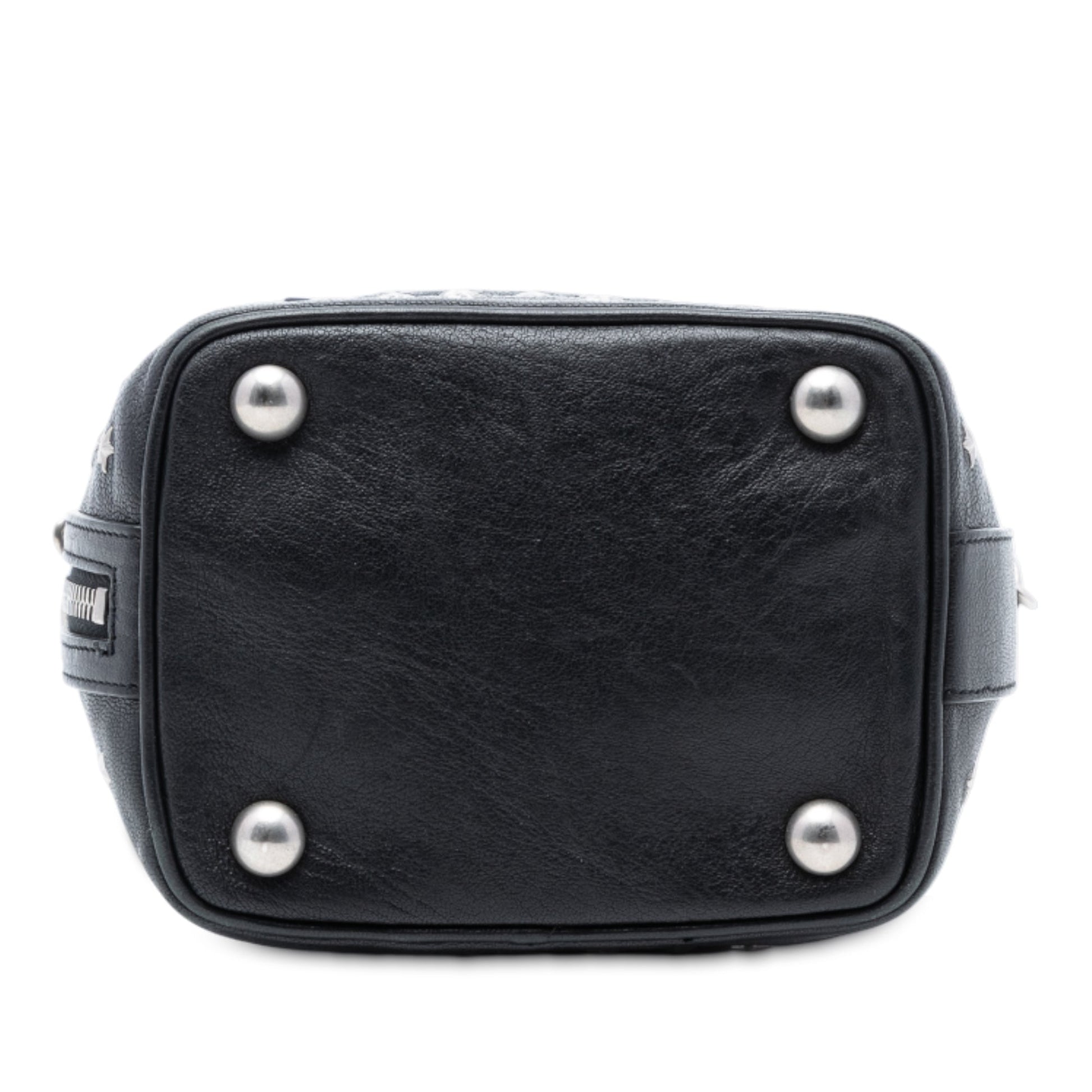 Saint Laurent Small Star Studded Calfskin Emmanuelle Bucket Bag