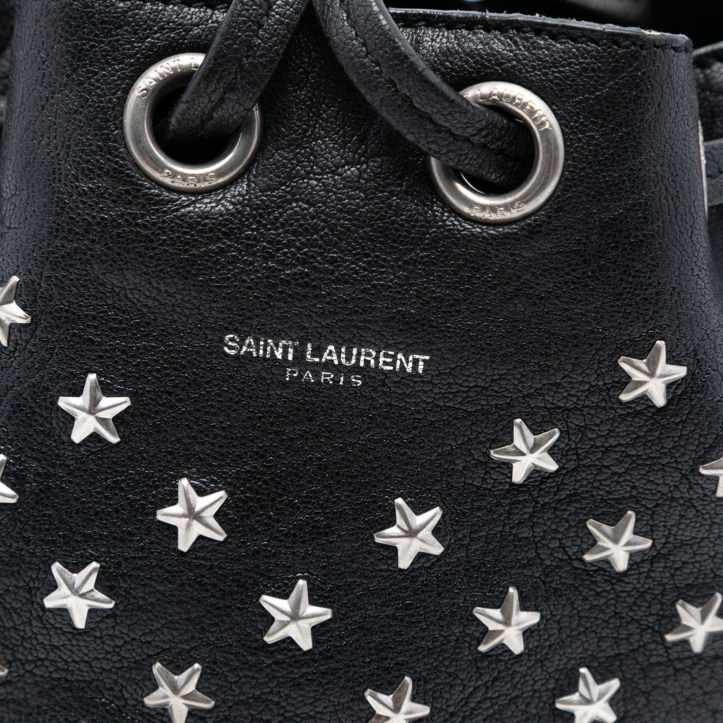 Saint Laurent Small Star Studded Calfskin Emmanuelle Bucket Bag