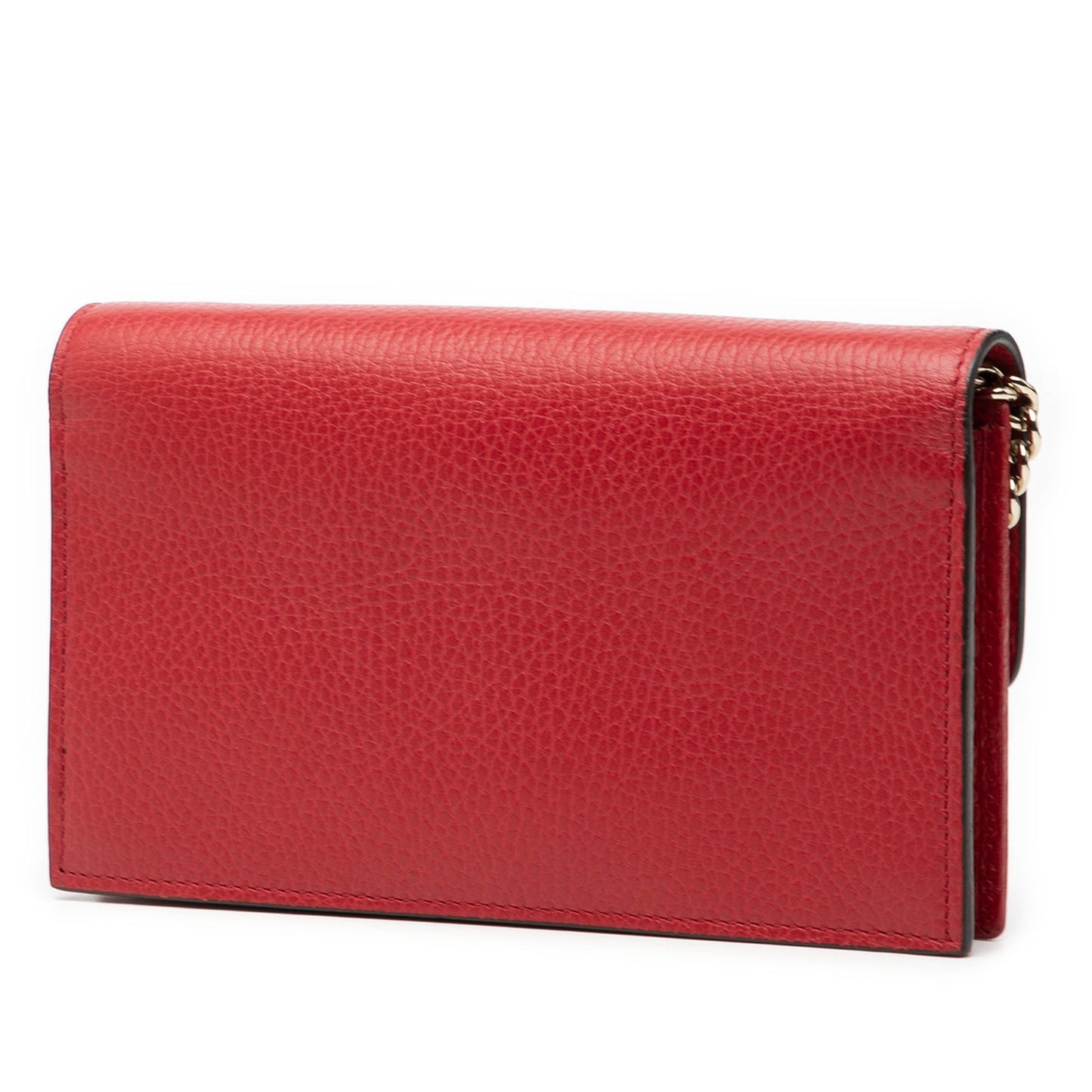 Gucci Leather Interlocking G Dollar Wallet on Chain
