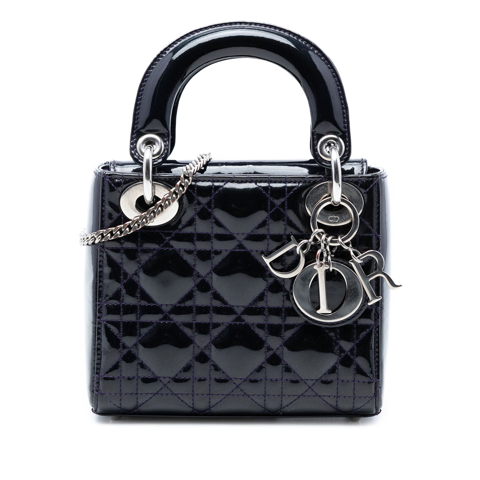 Dior Mini Patent Cannage Lady Dior