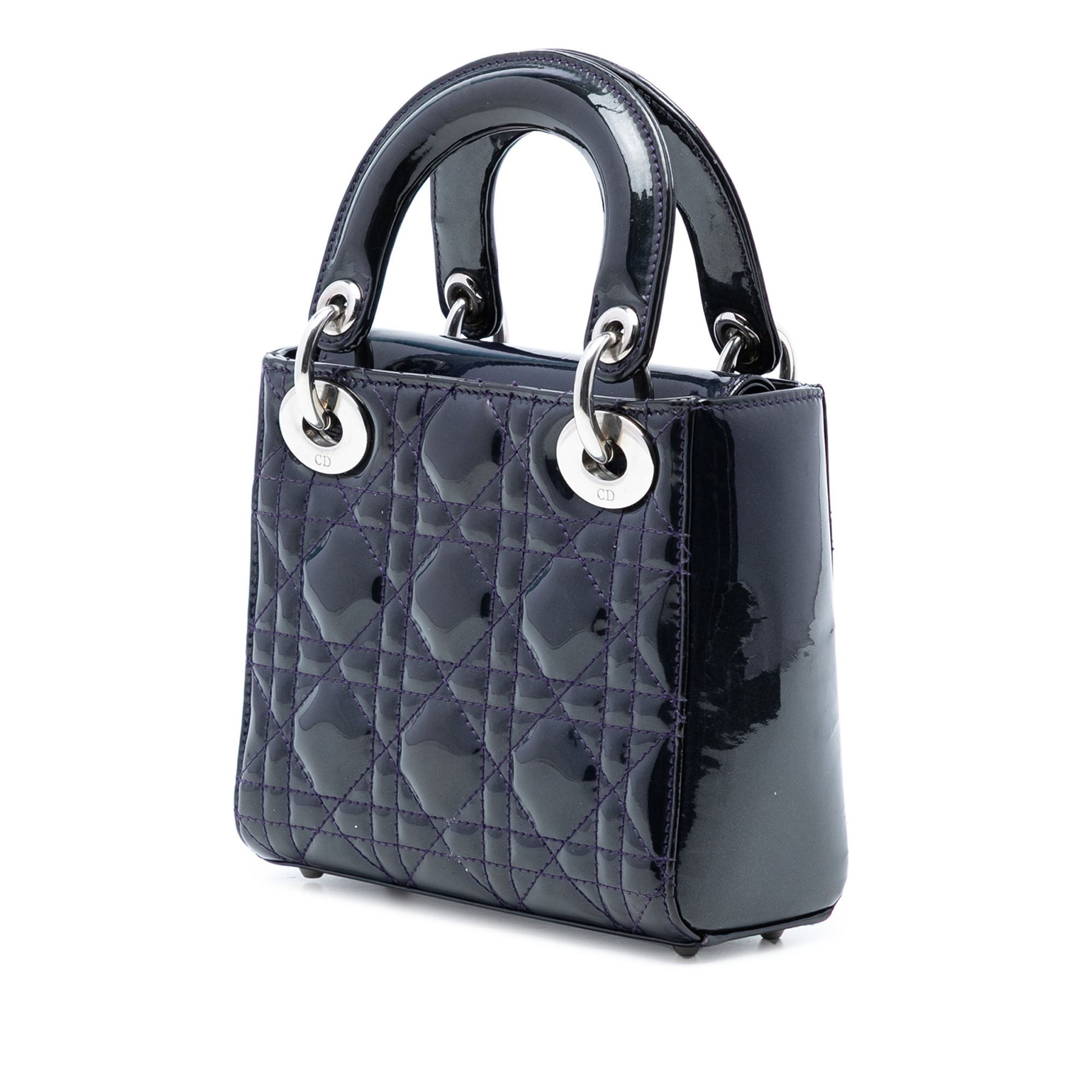 Dior Mini Patent Cannage Lady Dior