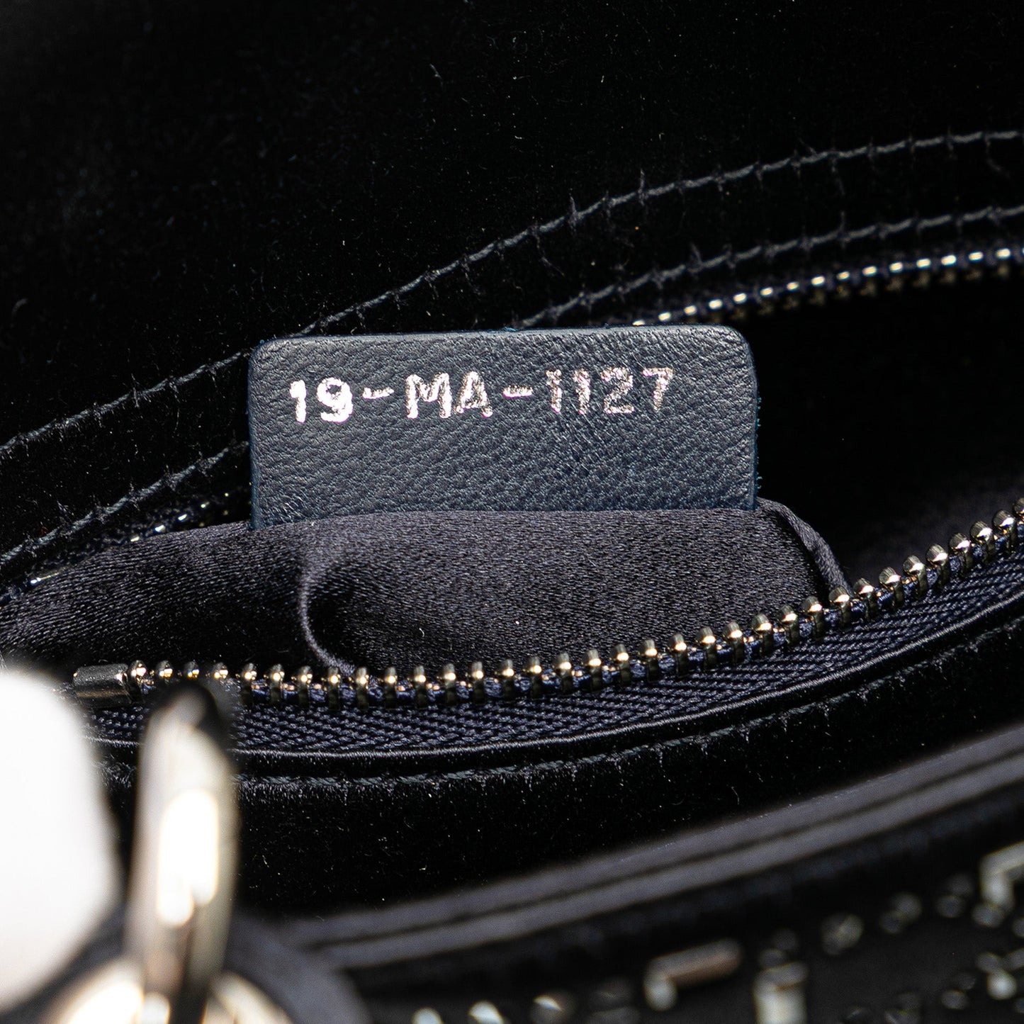 Dior Mini Satin Cannage Strass Crystal Embellished Lady Dior