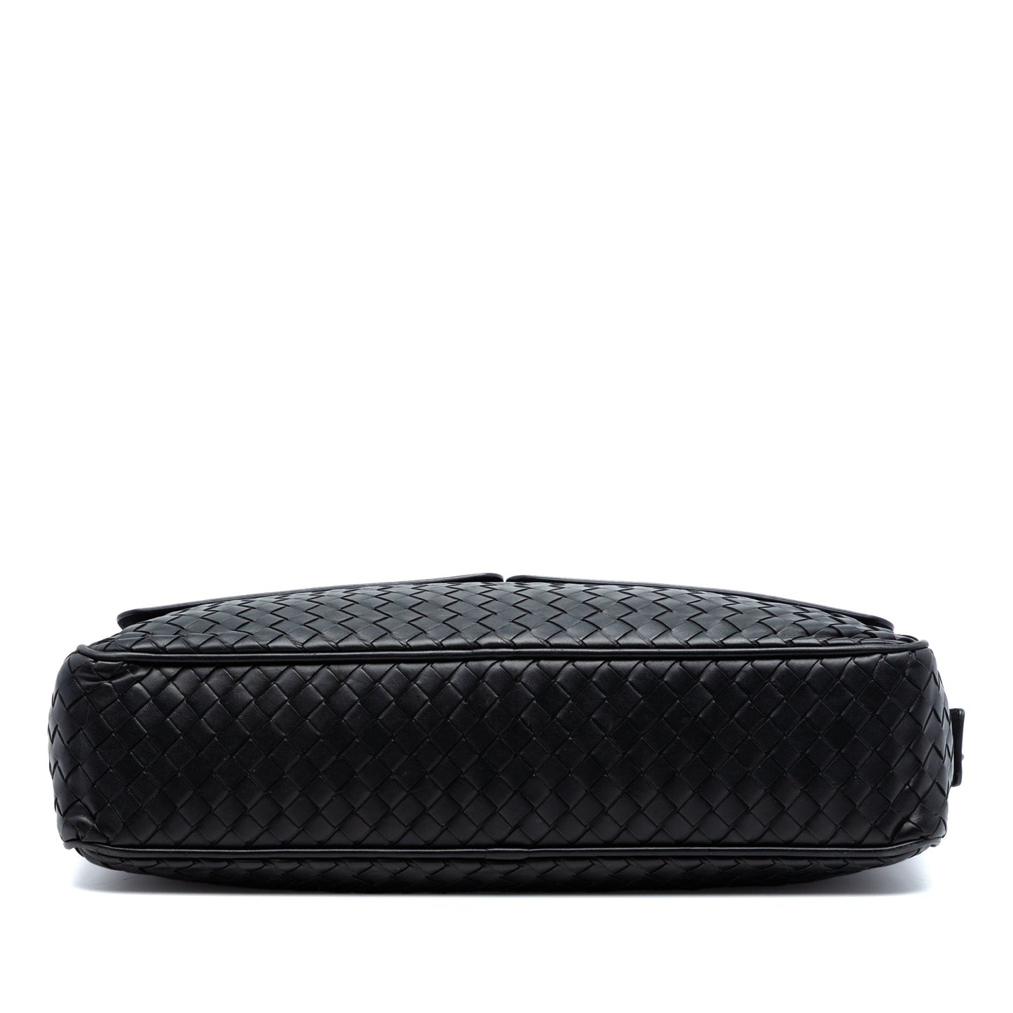 Nappa Intrecciato Front Pocket Messenger Bag