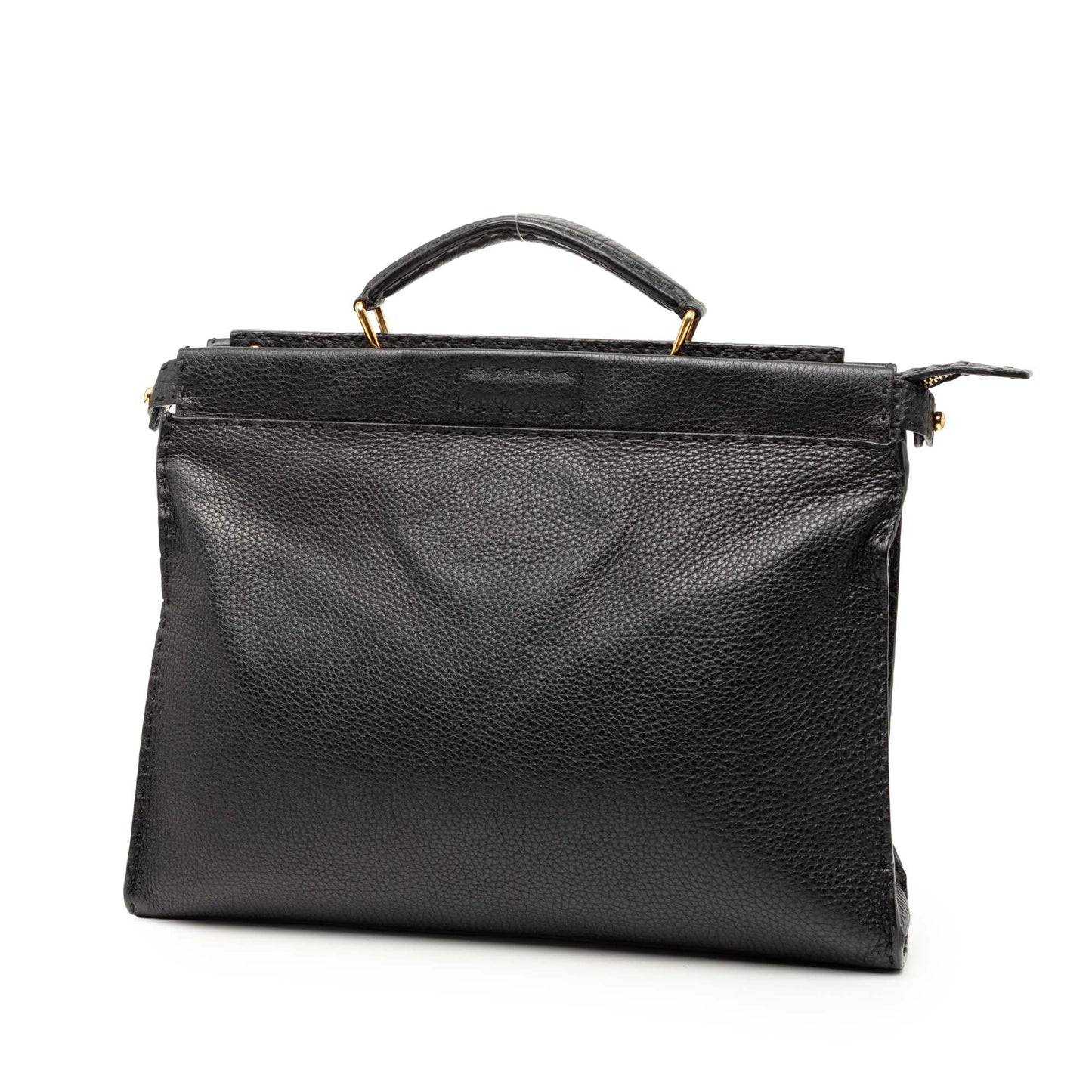 Fendi Large Leather Selleria Monster Peekaboo Iconic Fit Bag