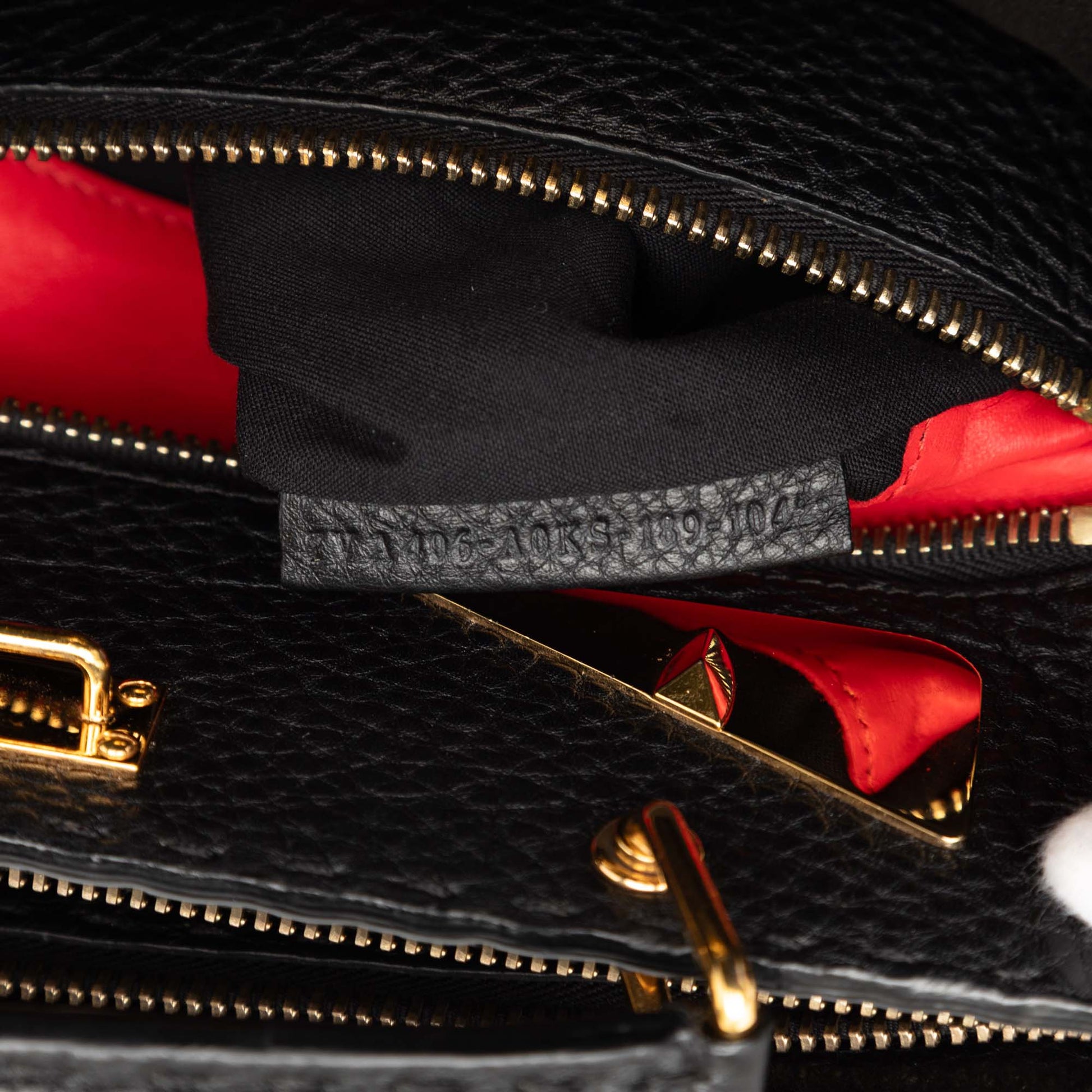 Fendi Large Leather Selleria Monster Peekaboo Iconic Fit Bag