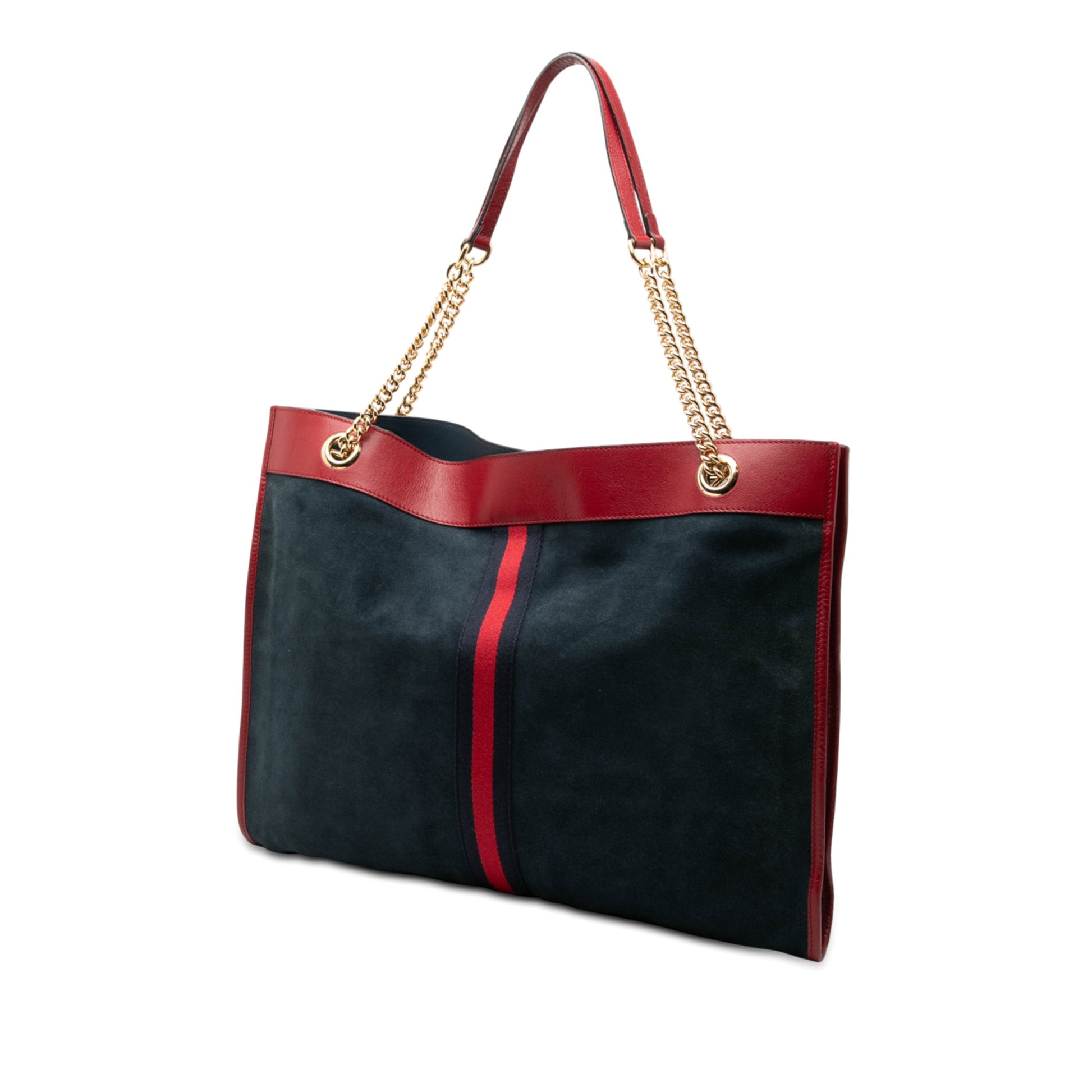 Gucci Large Web Suede Rajah Tote