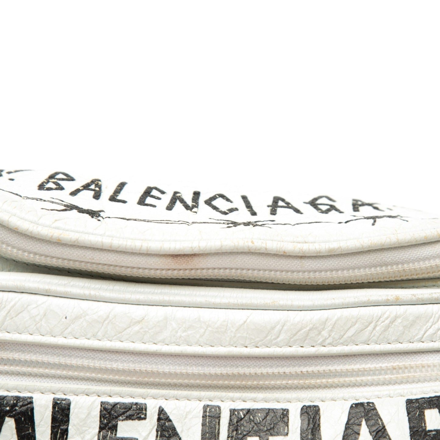 Balenciaga Lambskin Graffiti Explorer Belt Bag