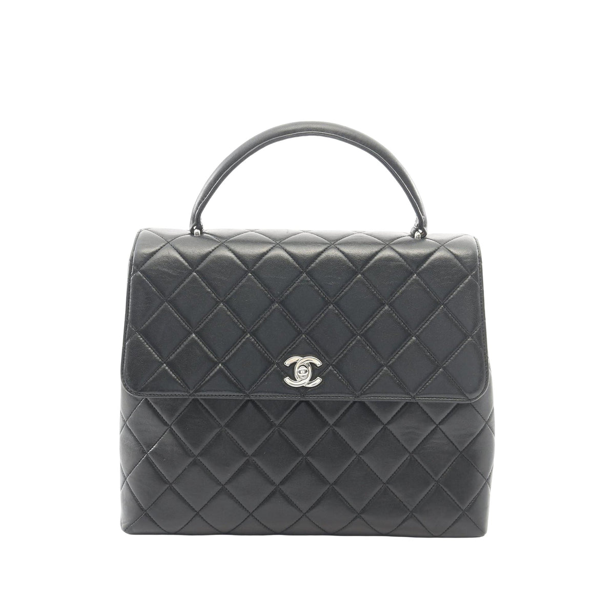 Chanel Quilted Lambskin Kelly Top Handle Bag