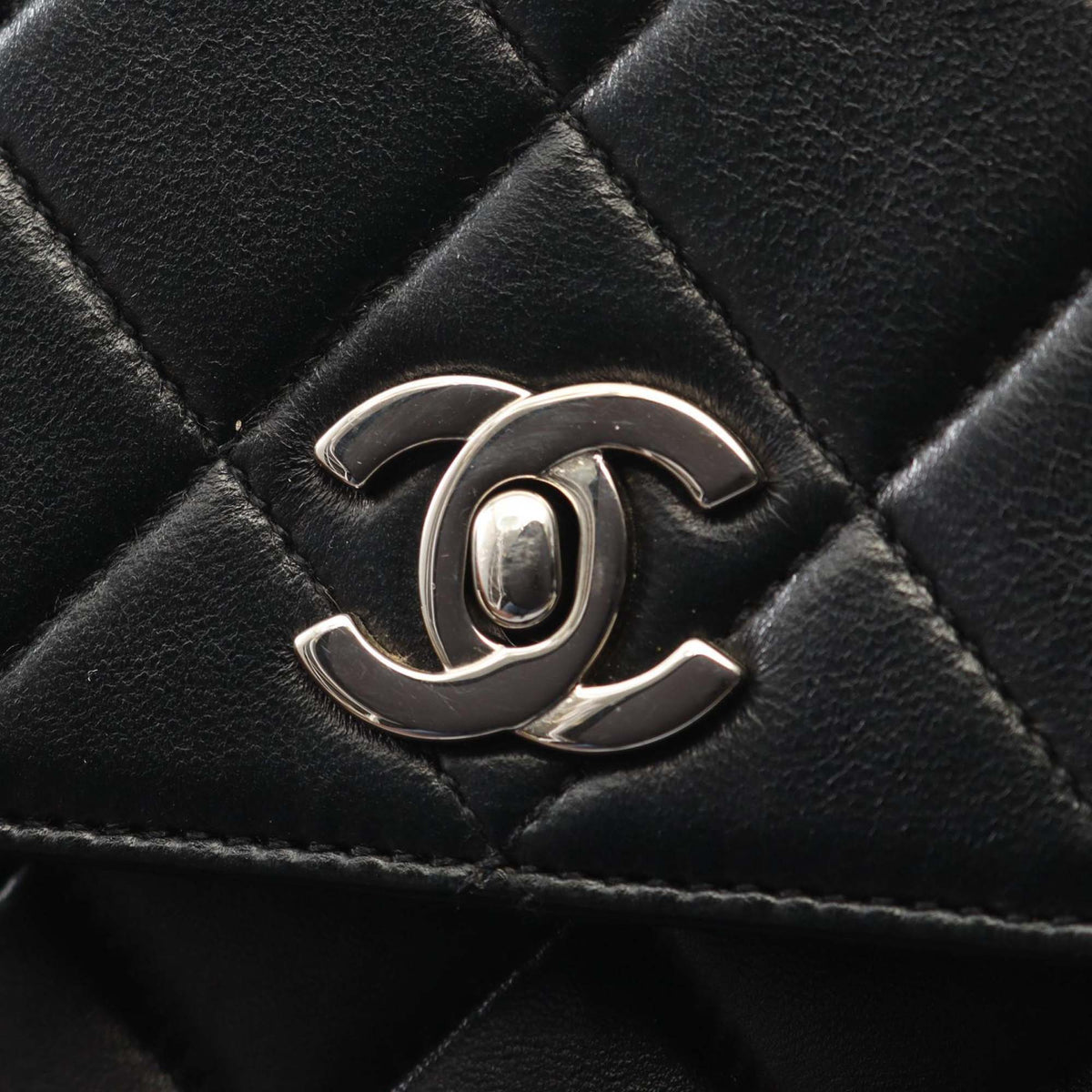 Chanel Quilted Lambskin Kelly Top Handle Bag
