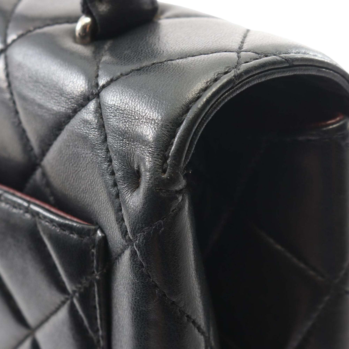 Chanel Quilted Lambskin Kelly Top Handle Bag