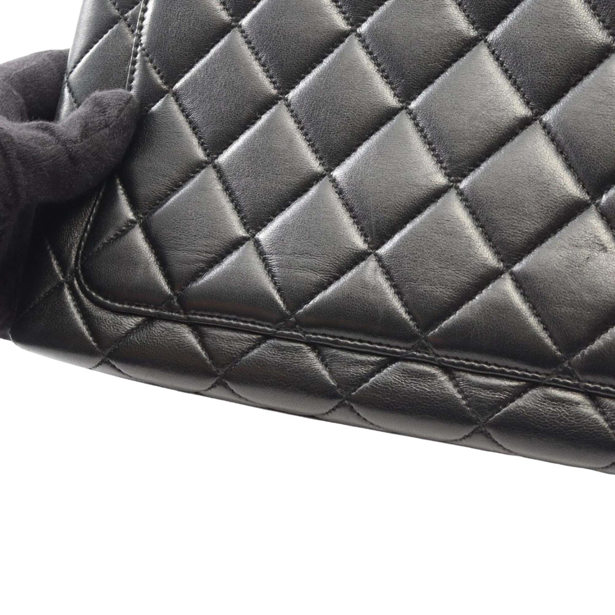 Chanel Quilted Lambskin Kelly Top Handle Bag