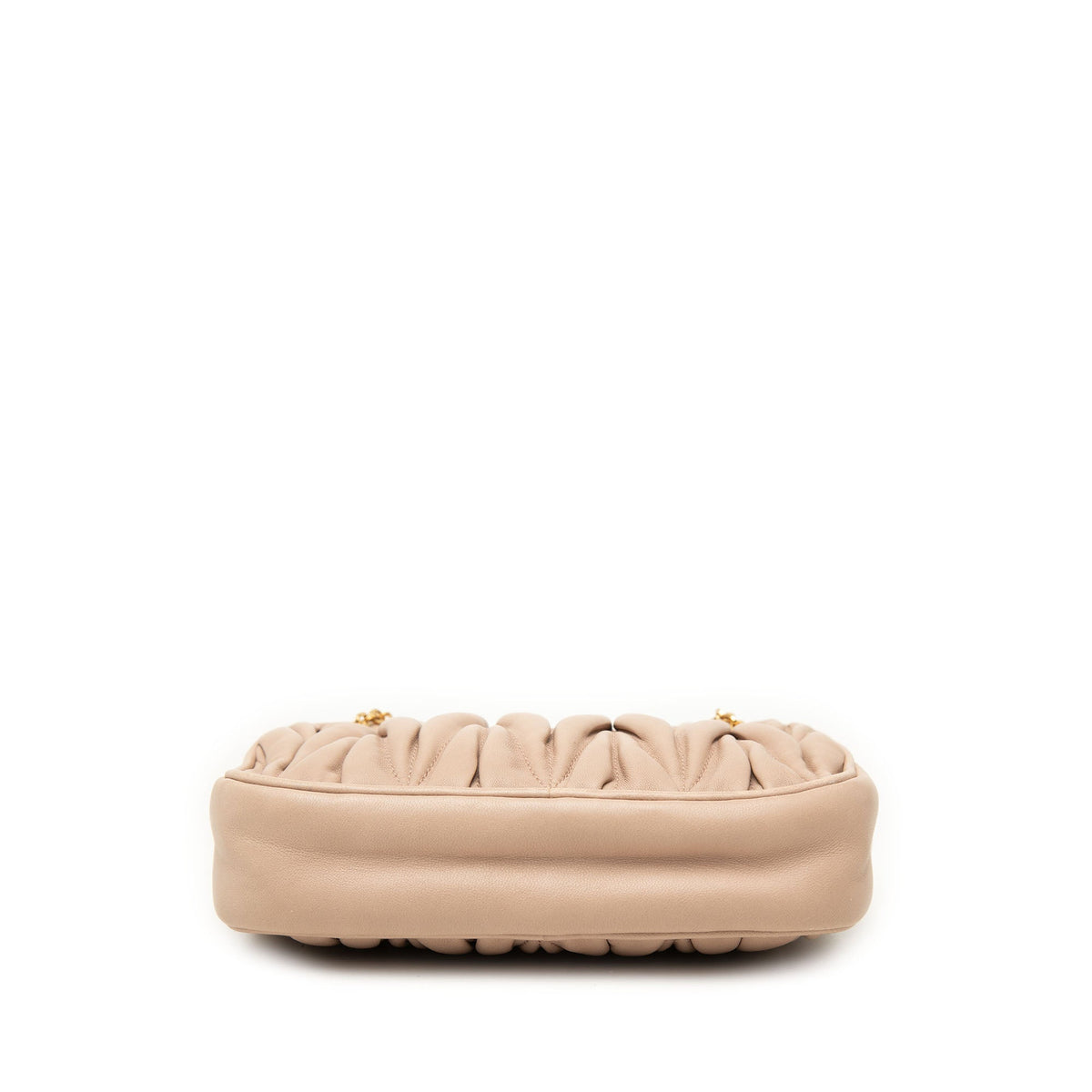 Miu Miu Matelasse Nappa Pouch with Chain