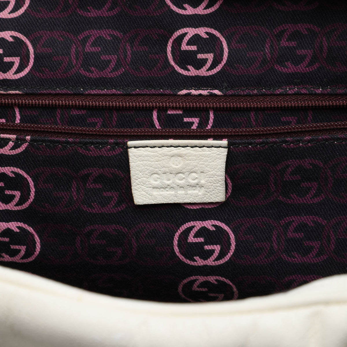 Gucci Large Calfskin Web Princy Weekender