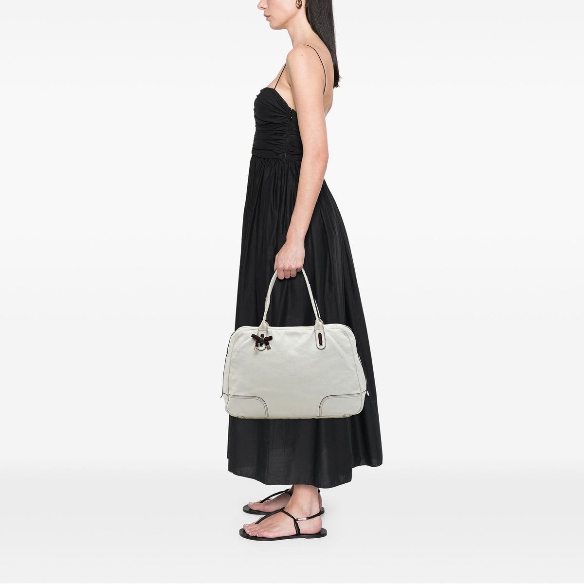 Gucci Large Calfskin Web Princy Weekender