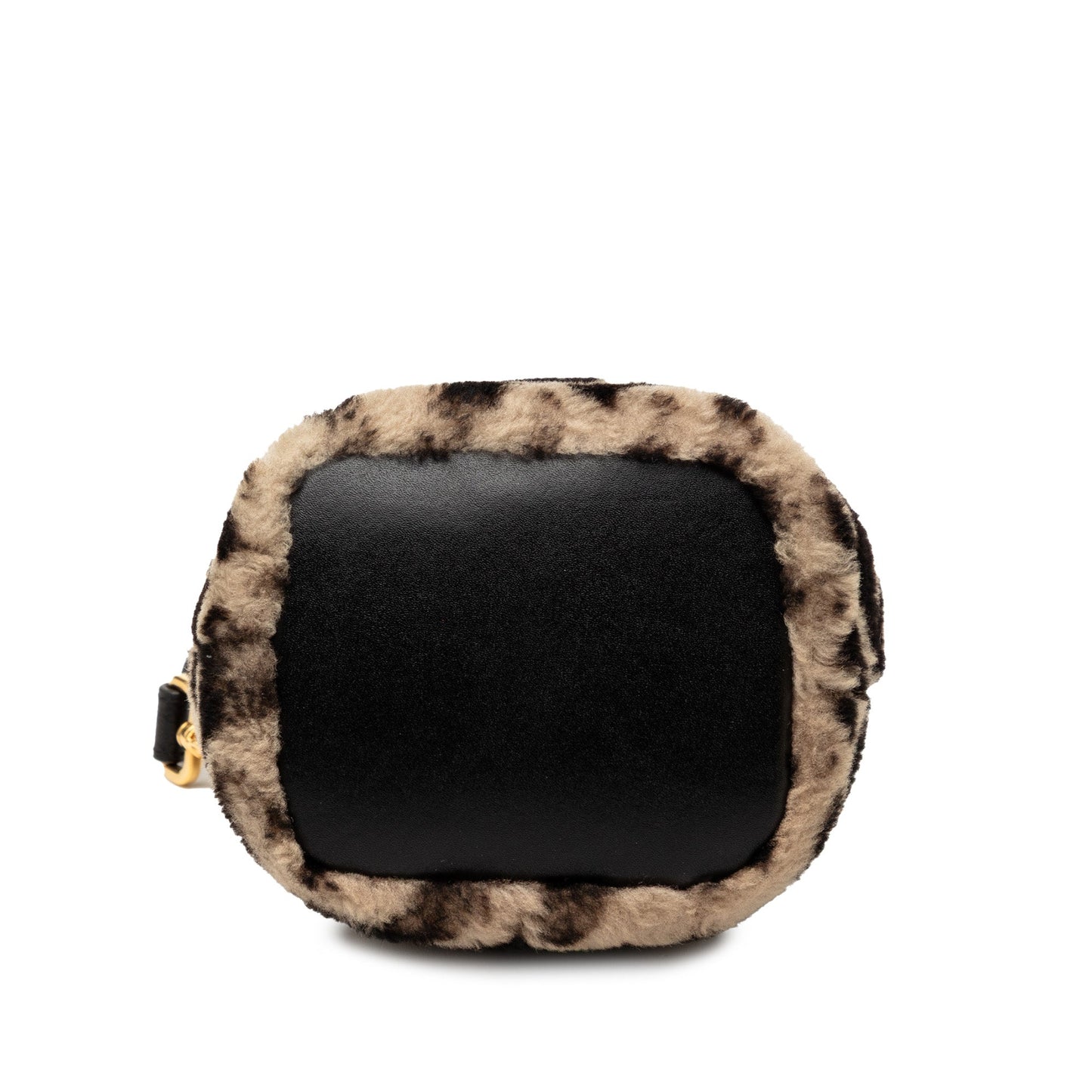 Mini Zucca Shearling Mon Tresor Bucket Bag