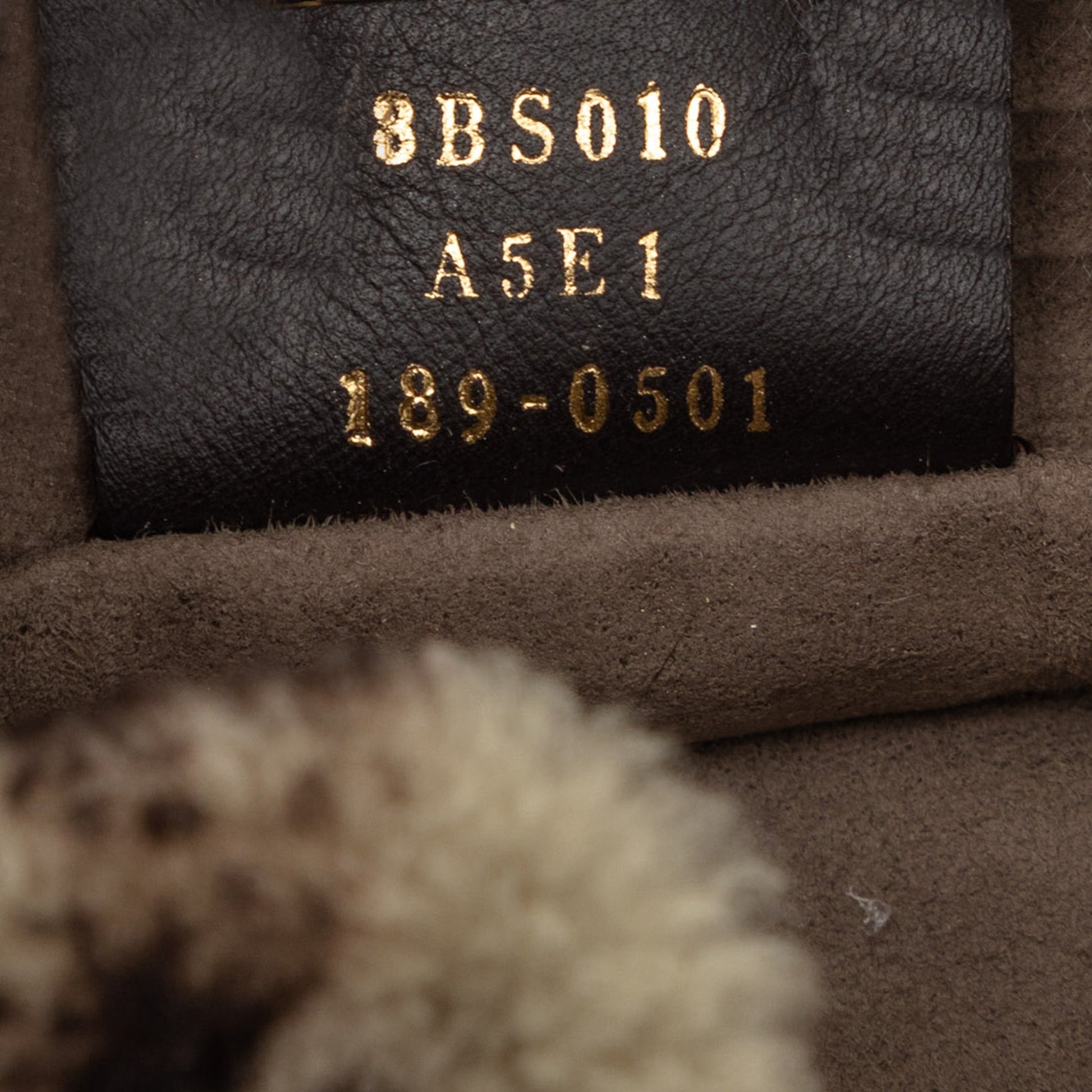 Mini Zucca Shearling Mon Tresor Bucket Bag