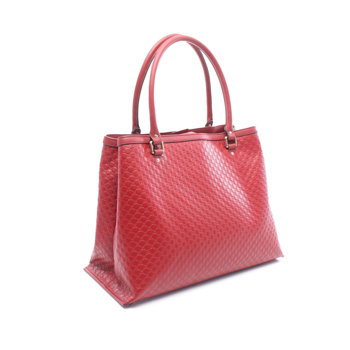 Gucci Large Soft Microguccissima Satchel — Red