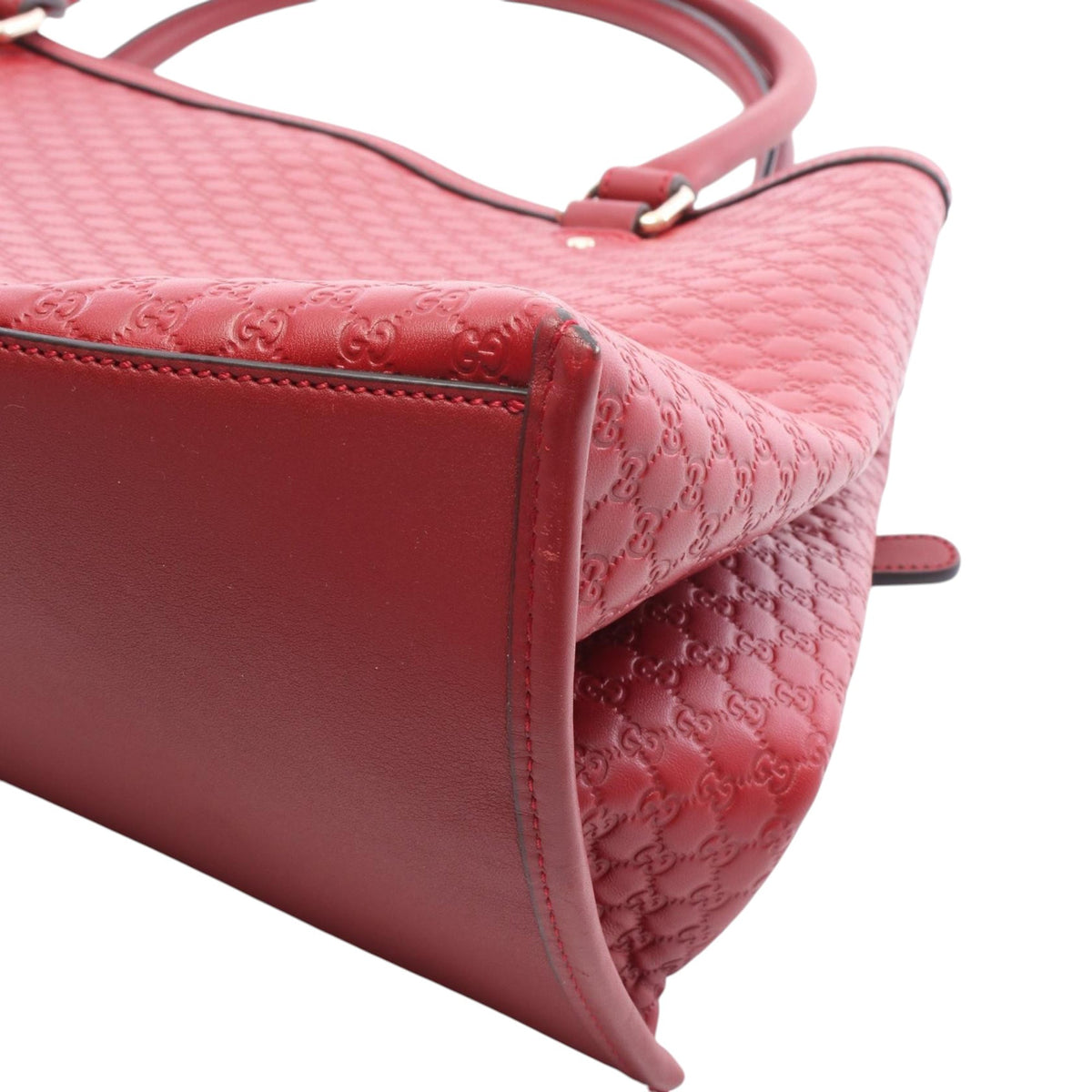 Gucci Large Soft Microguccissima Satchel — Red