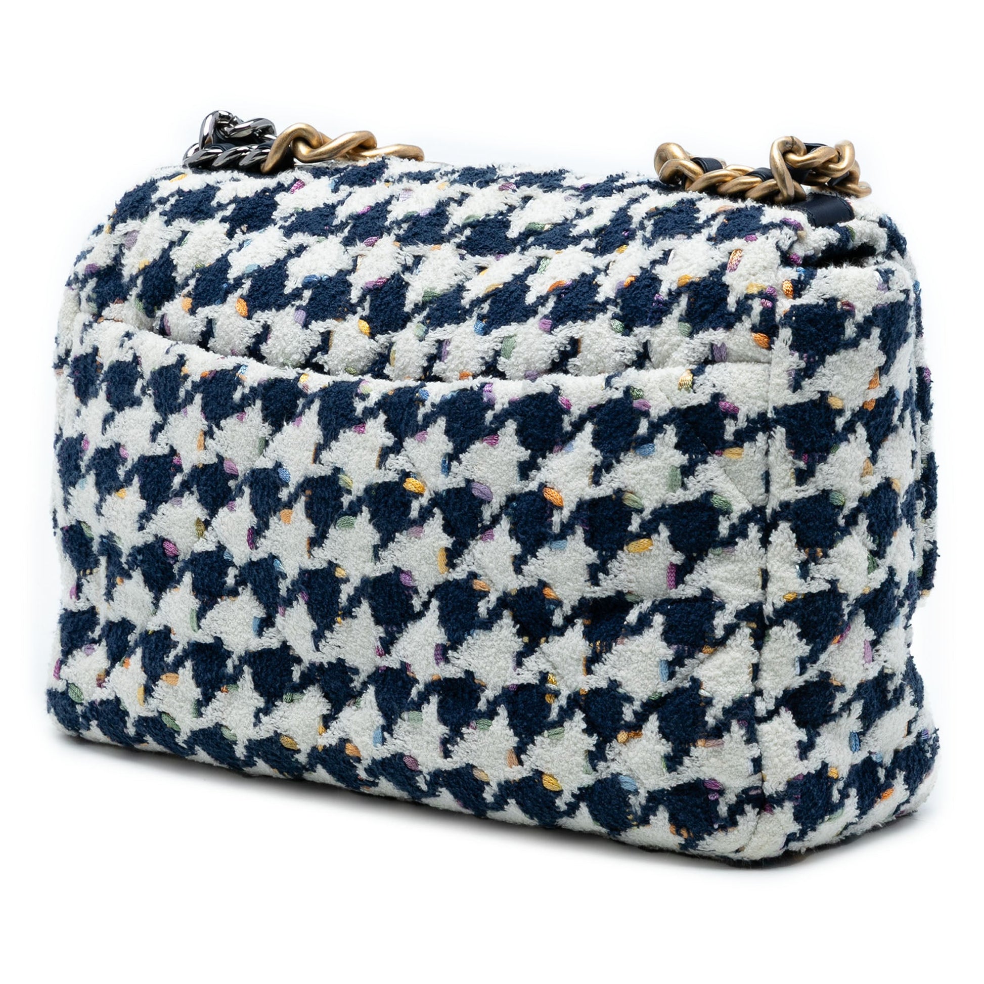 Chanel Large Houndstooth Tweed 19 Flap