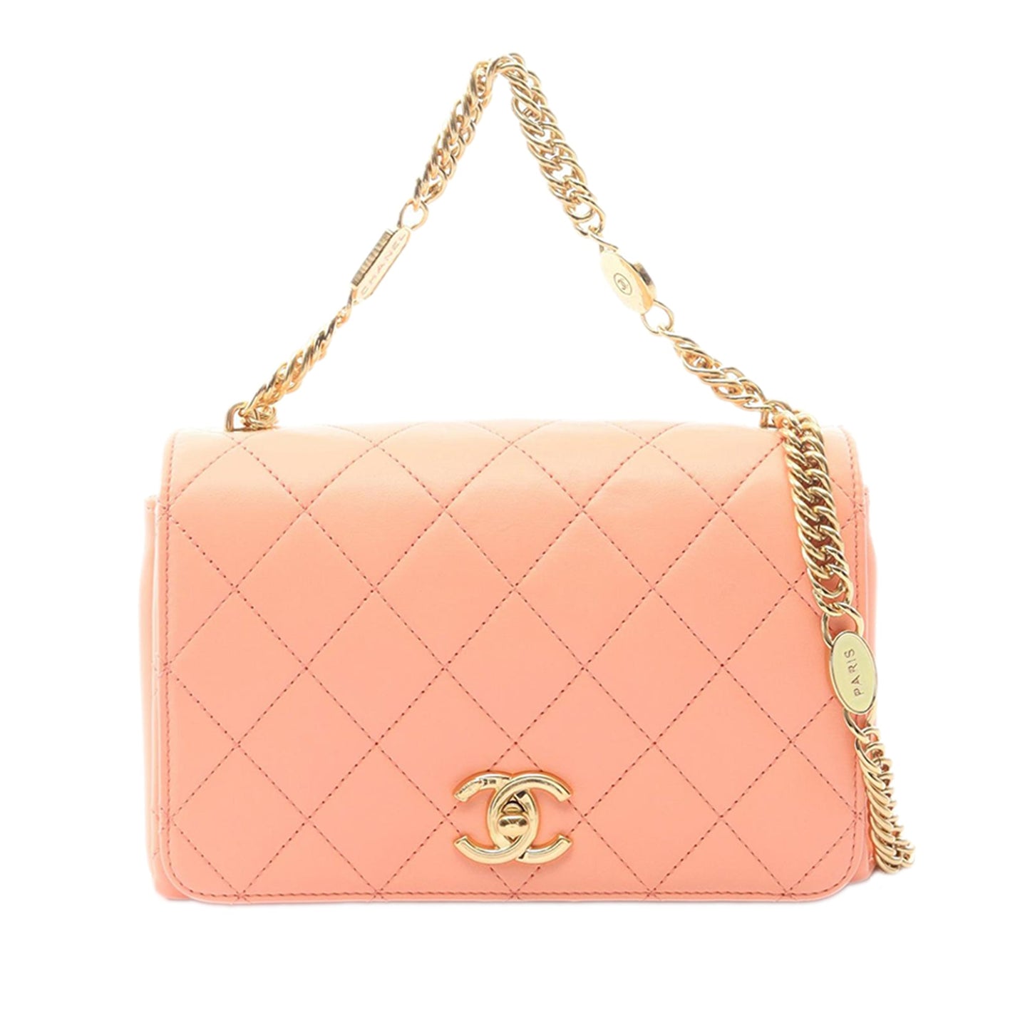 Chanel CC Quilted Lambskin Flap