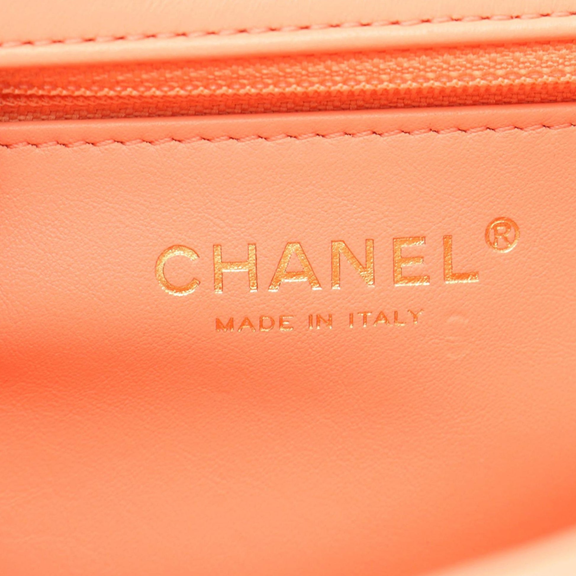Chanel CC Quilted Lambskin Flap