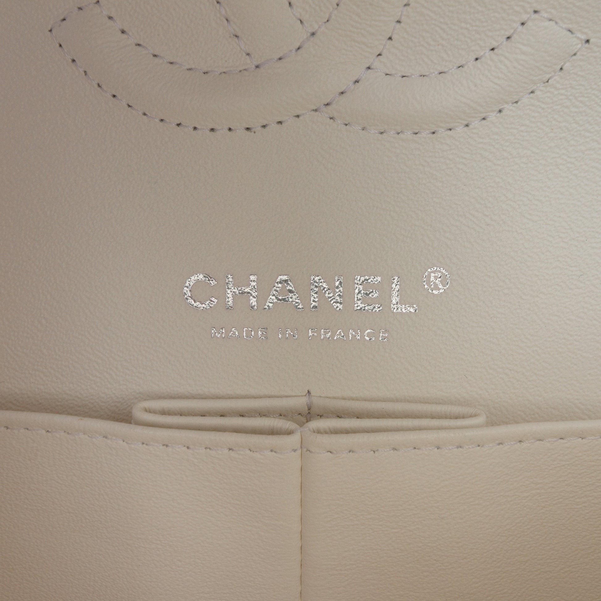 Chanel Medium Classic Chevron Tweed Floral Double Flap
