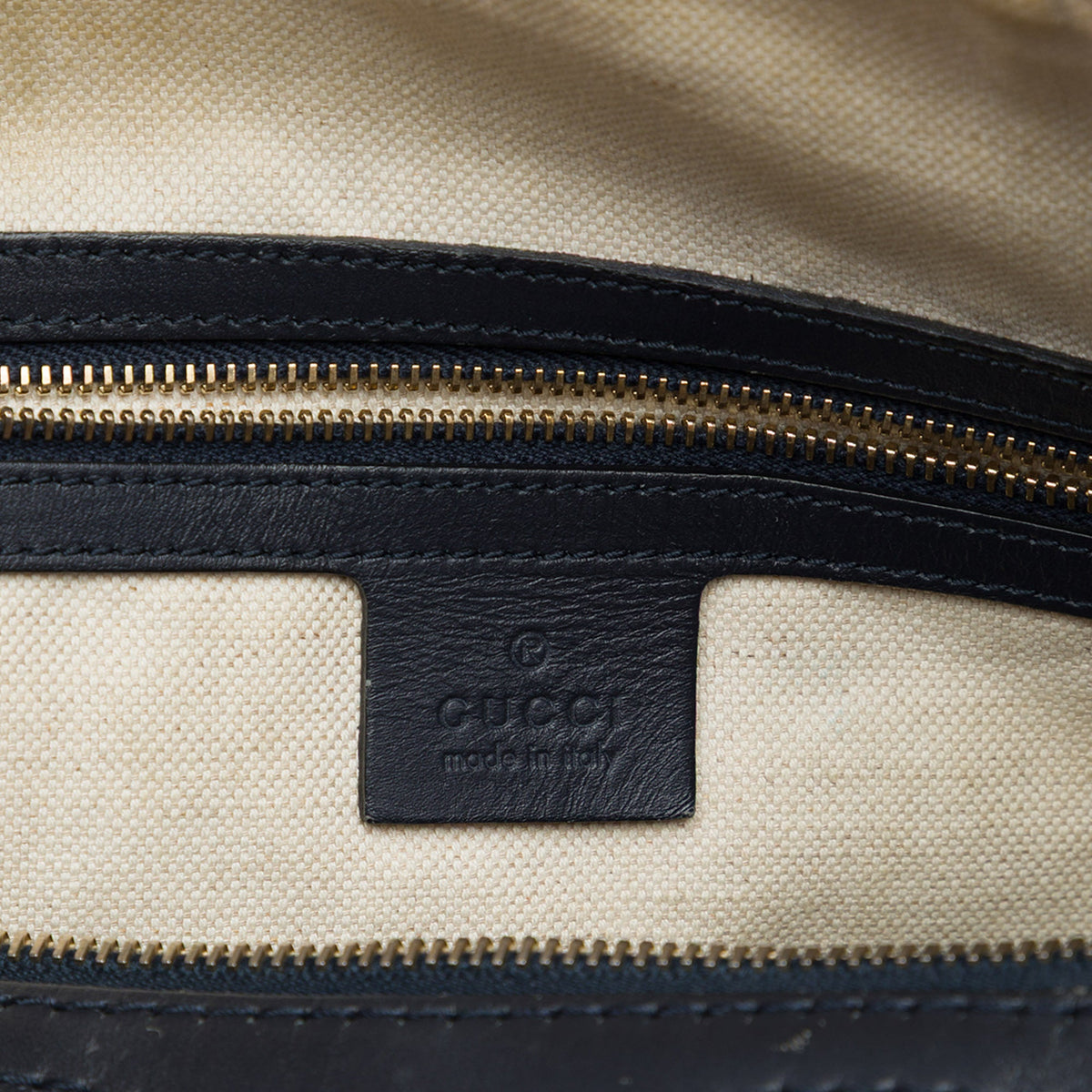 Gucci Medium GG Canvas Web Joy Boston Bag — Beige