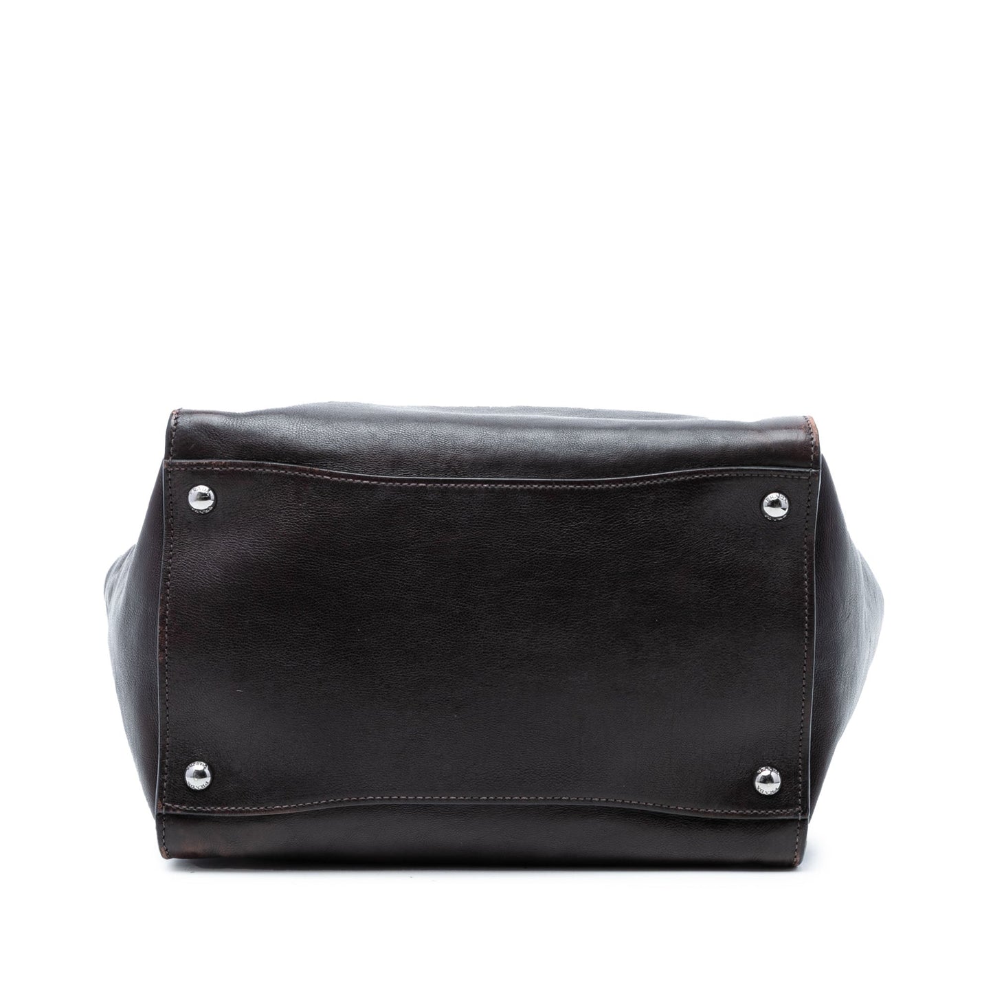 Prada Glace Calf Twin Pocket Double Handle Satchel