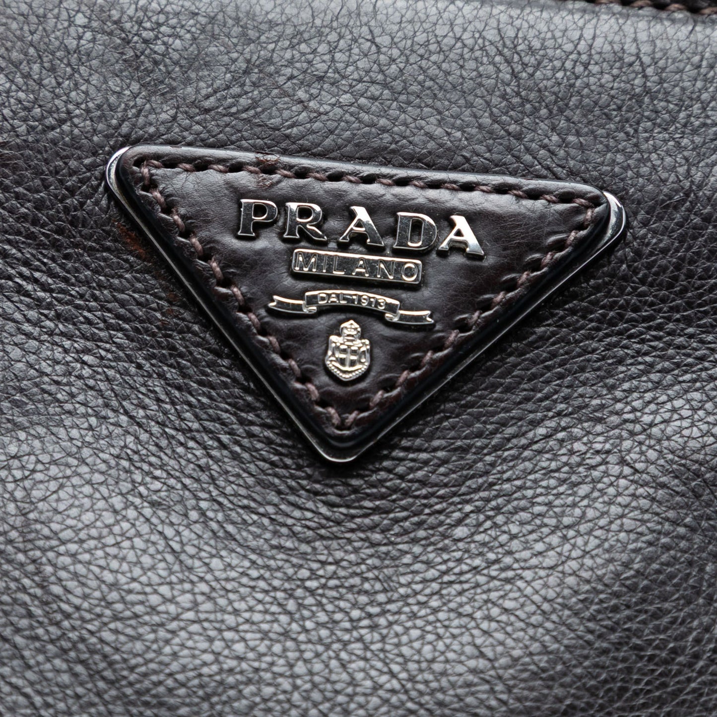 Prada Glace Calf Twin Pocket Double Handle Satchel