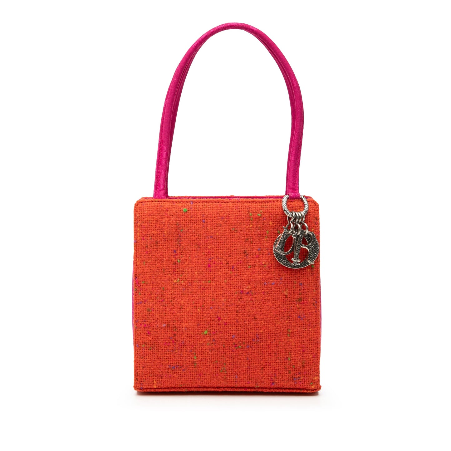 Dior Bicolor Tweed Top Handle Bag