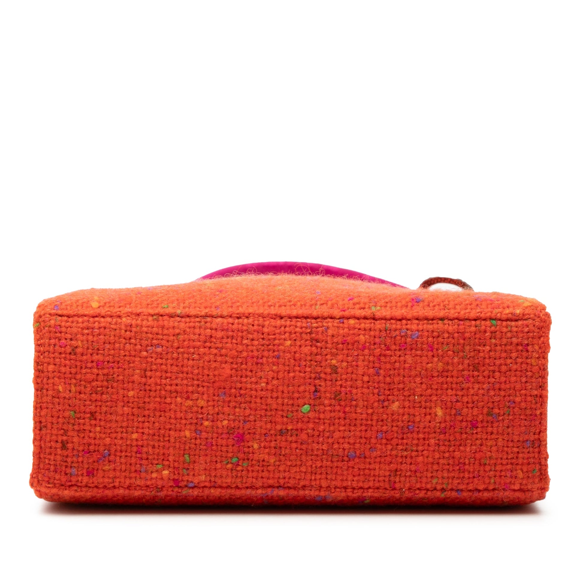 Dior Bicolor Tweed Top Handle Bag