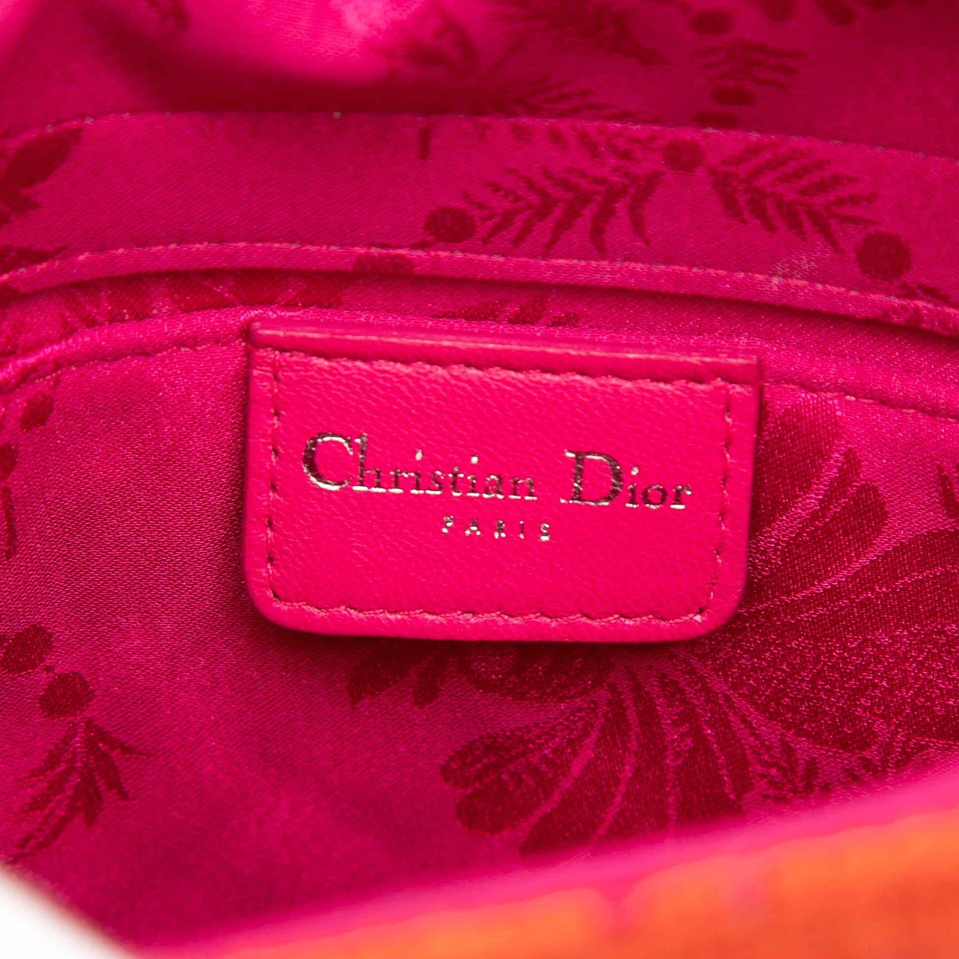Dior Bicolor Tweed Top Handle Bag