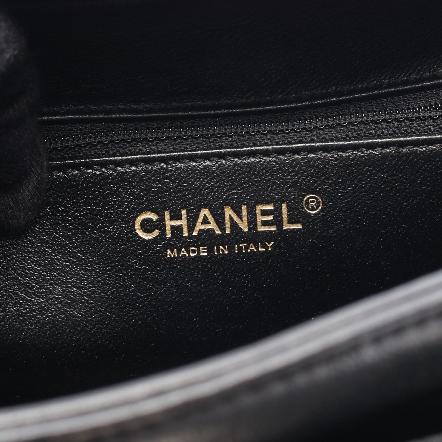 Chanel CC Caviar Filigree Quilted Vanity Bag