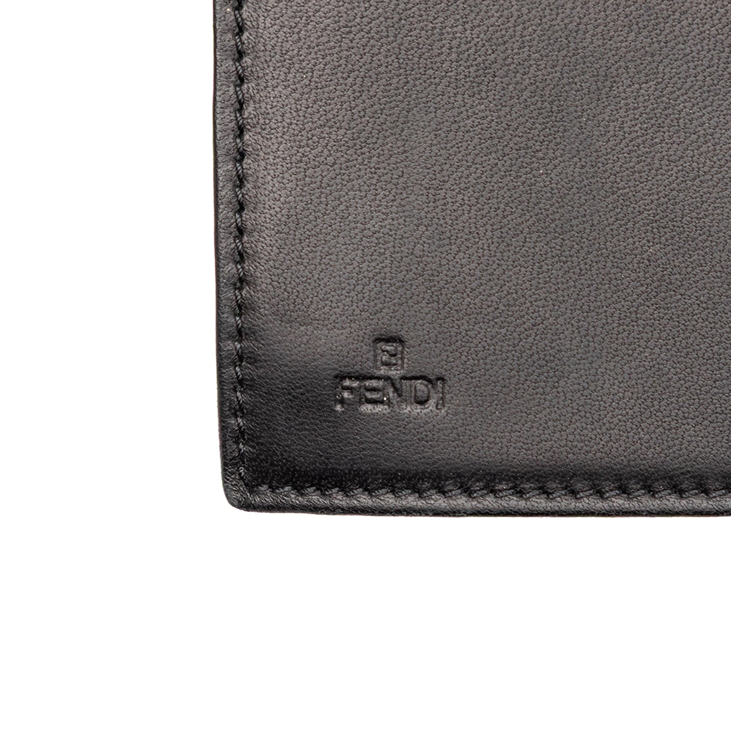 Fendi Embossed Nappa Logo Chain Clutch