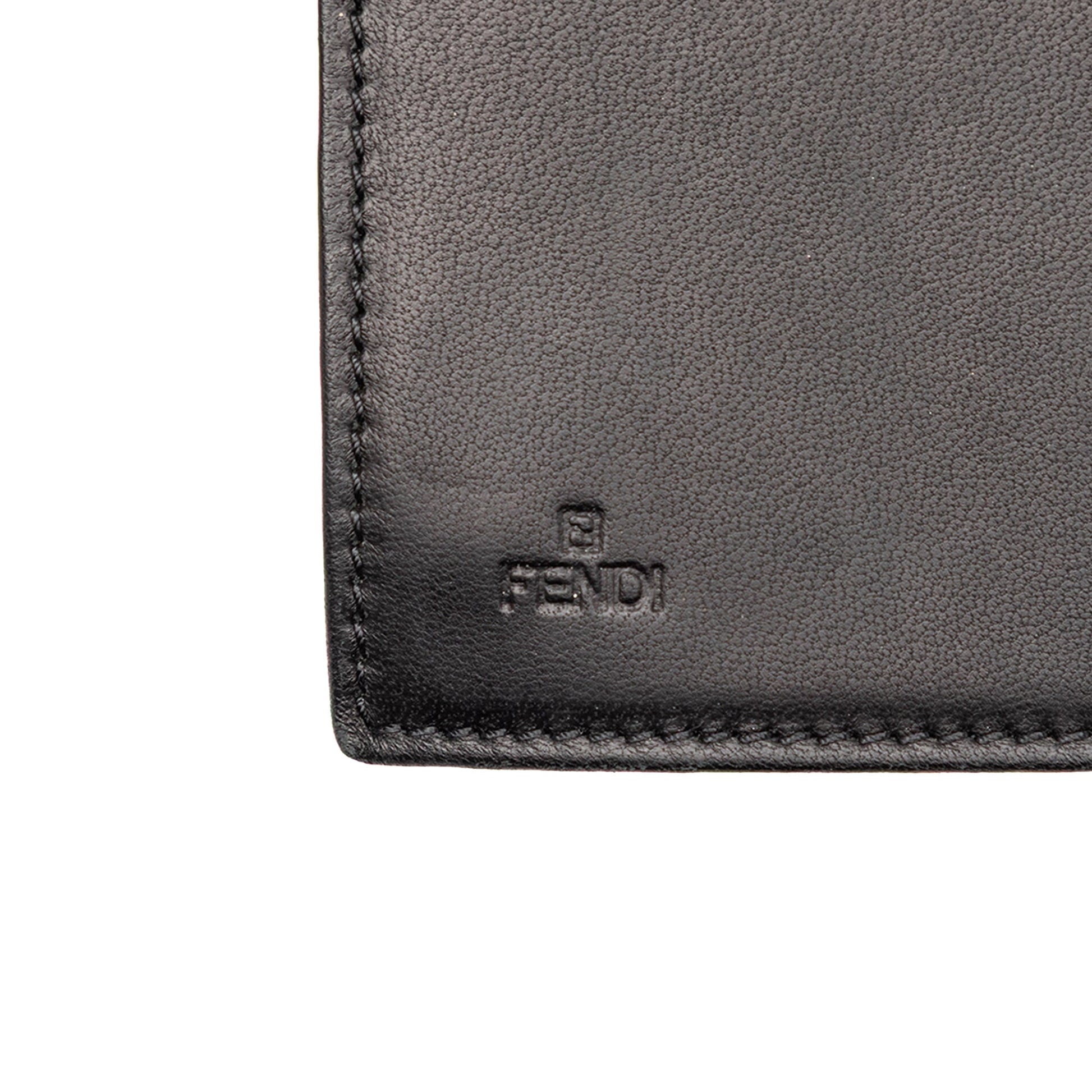 Fendi Embossed Nappa Logo Chain Clutch