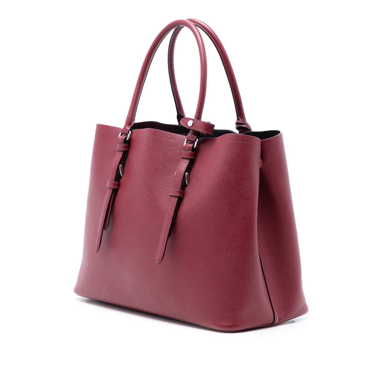 Prada Medium Saffiano Cuir Double Handle Satchel