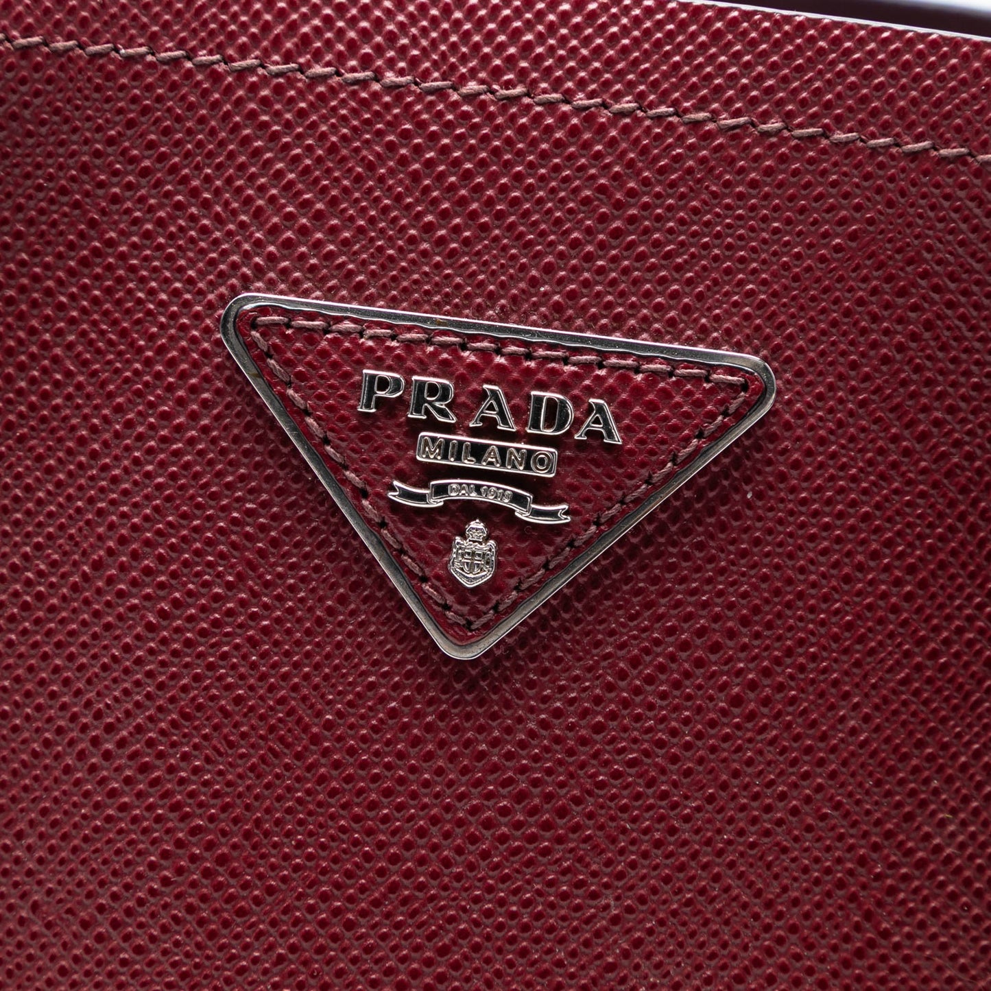 Prada Medium Saffiano Cuir Double Handle Satchel