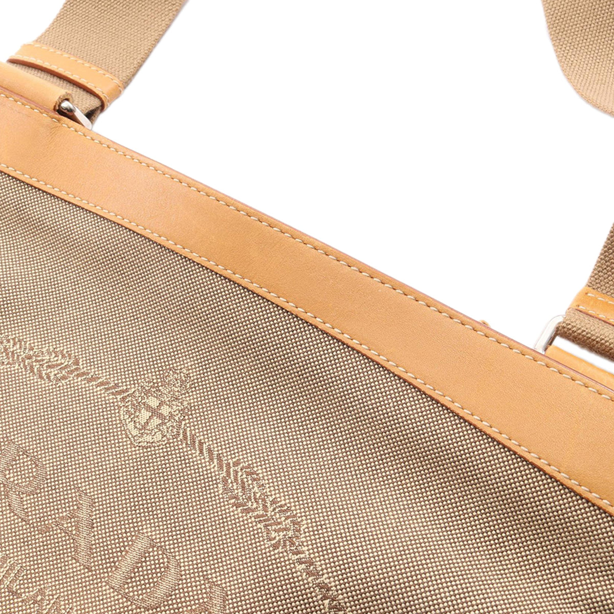 Prada Canvas Canapa Logo Crossbody — Beige