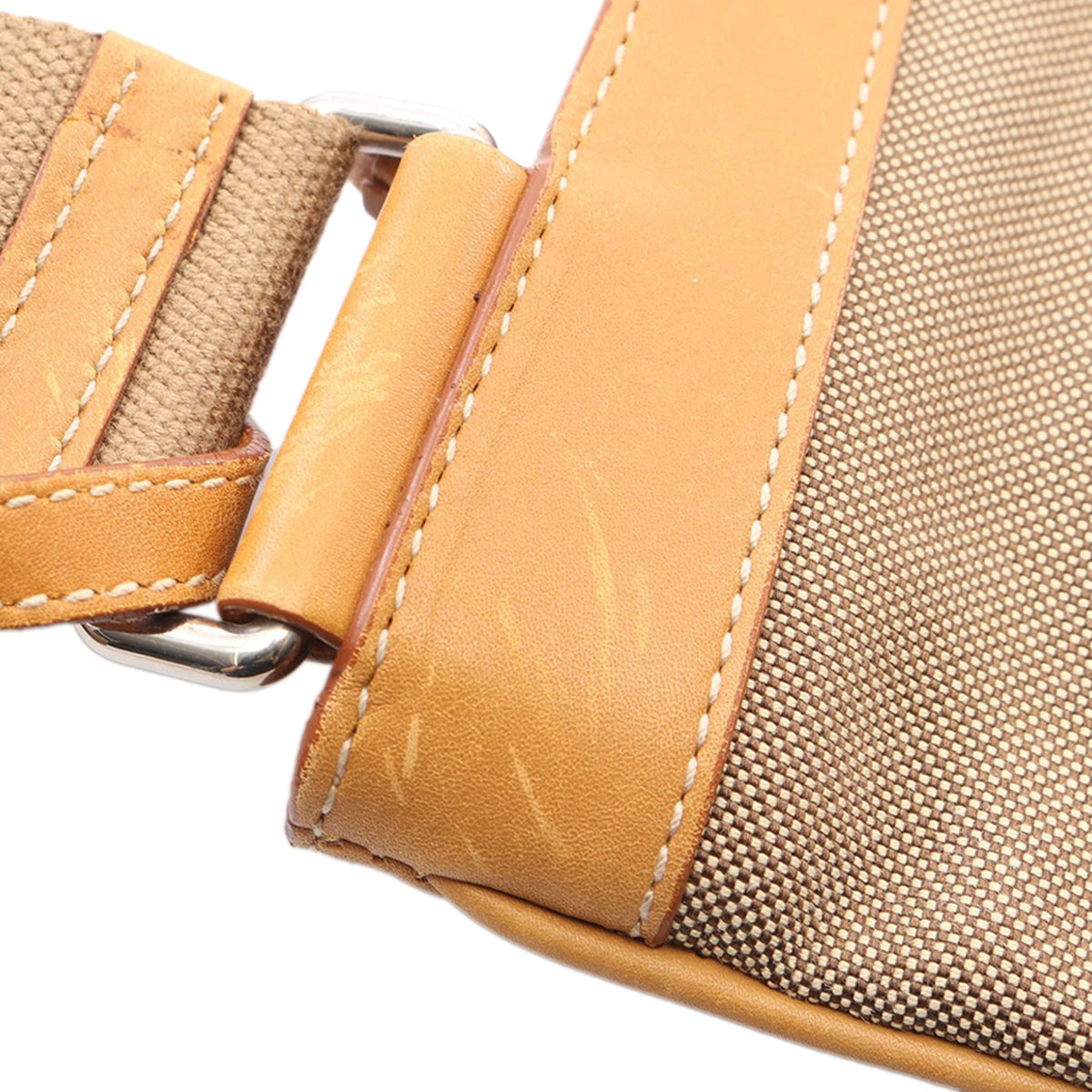 Prada Canvas Canapa Logo Crossbody — Beige