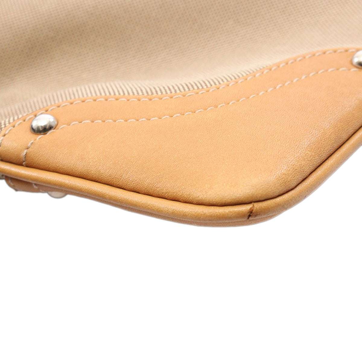 Prada Canvas Canapa Logo Crossbody — Beige