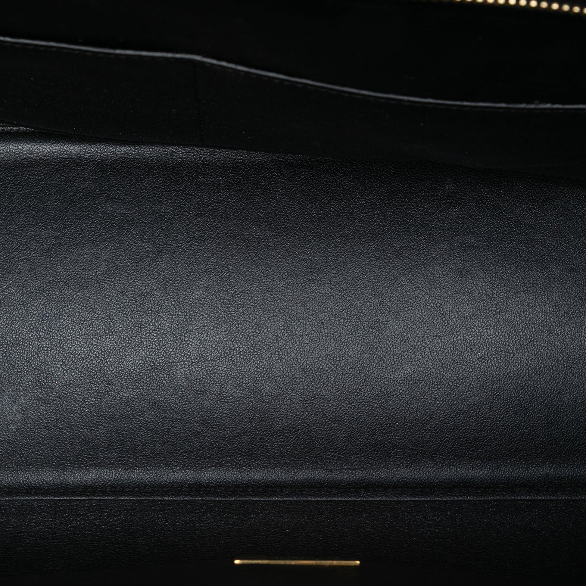 Celine Small Tricolor Canvas and Calfskin Trapeze Satchel