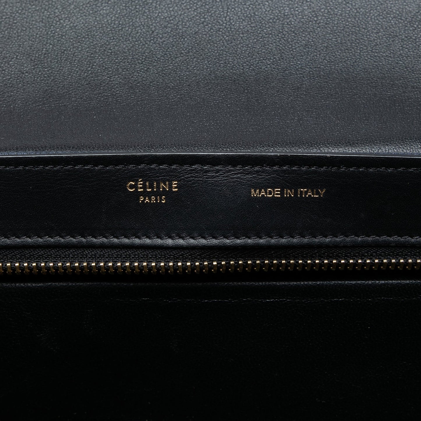 Celine Small Tricolor Canvas and Calfskin Trapeze Satchel