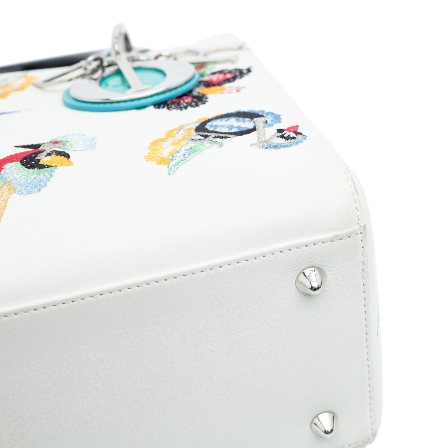 Dior Medium Smooth Calfskin Embroidered Beaded Animals Lady Dior