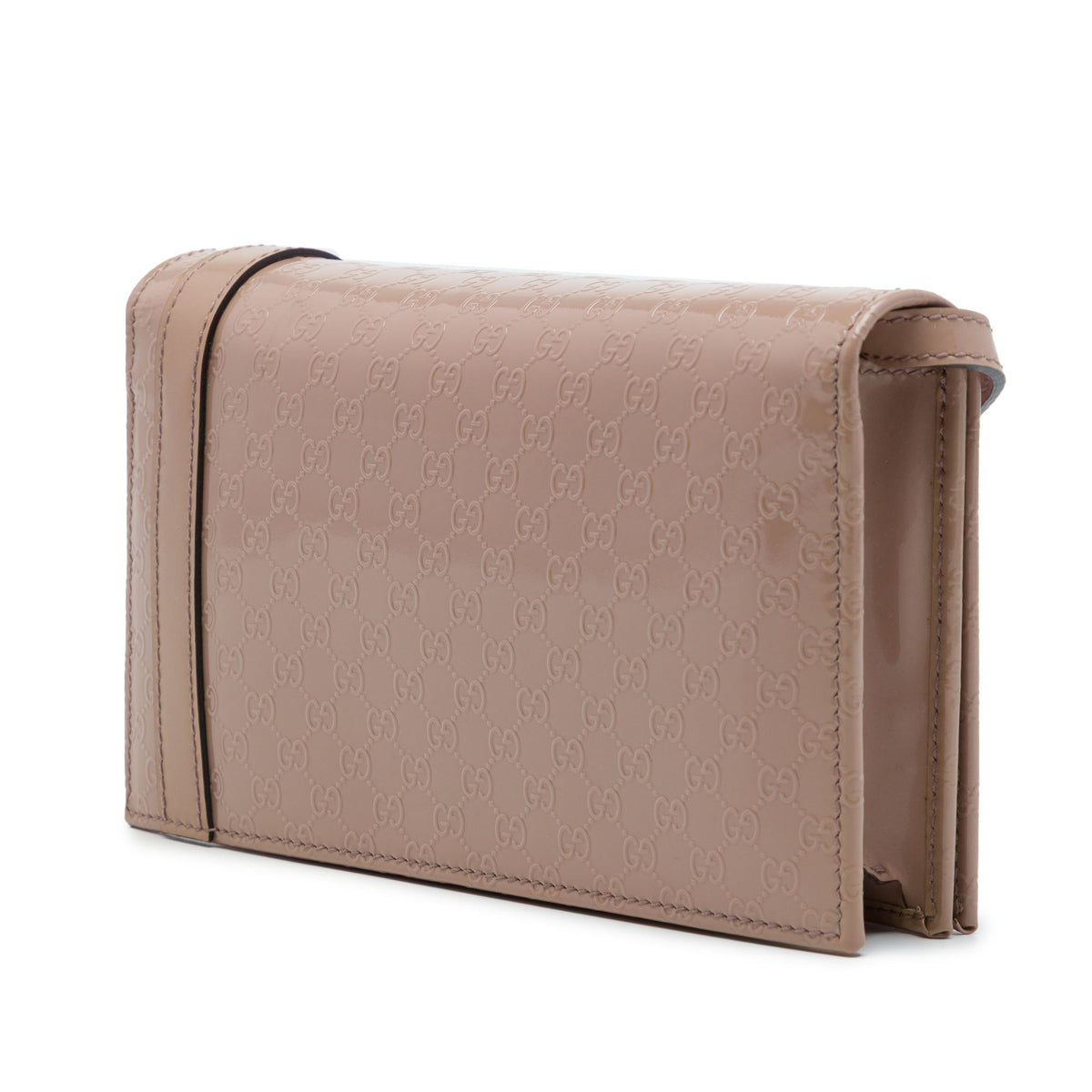 Gucci Patent Microguccissima Stirrup Crossbody