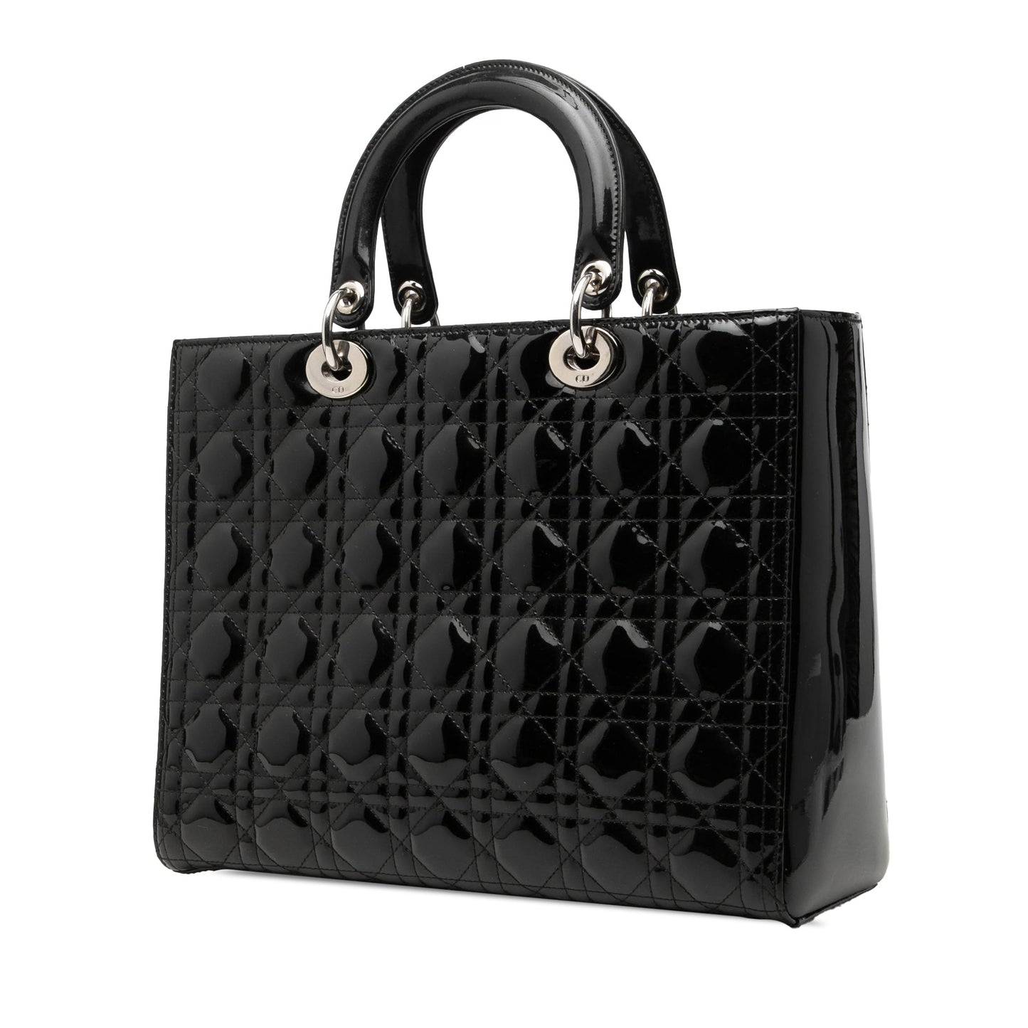 Dior Large Patent Cannage Lady Dior