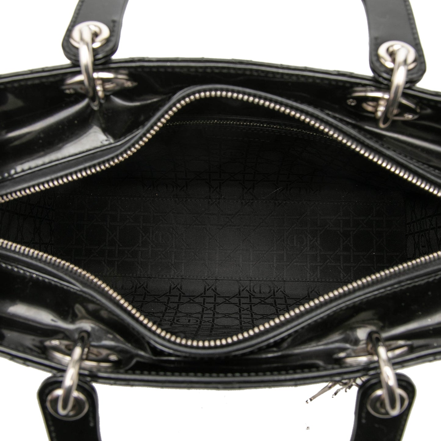 Dior Large Patent Cannage Lady Dior