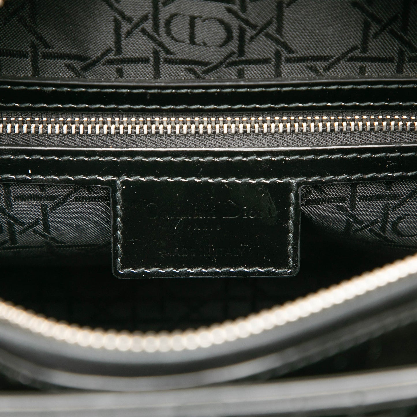 Dior Large Patent Cannage Lady Dior