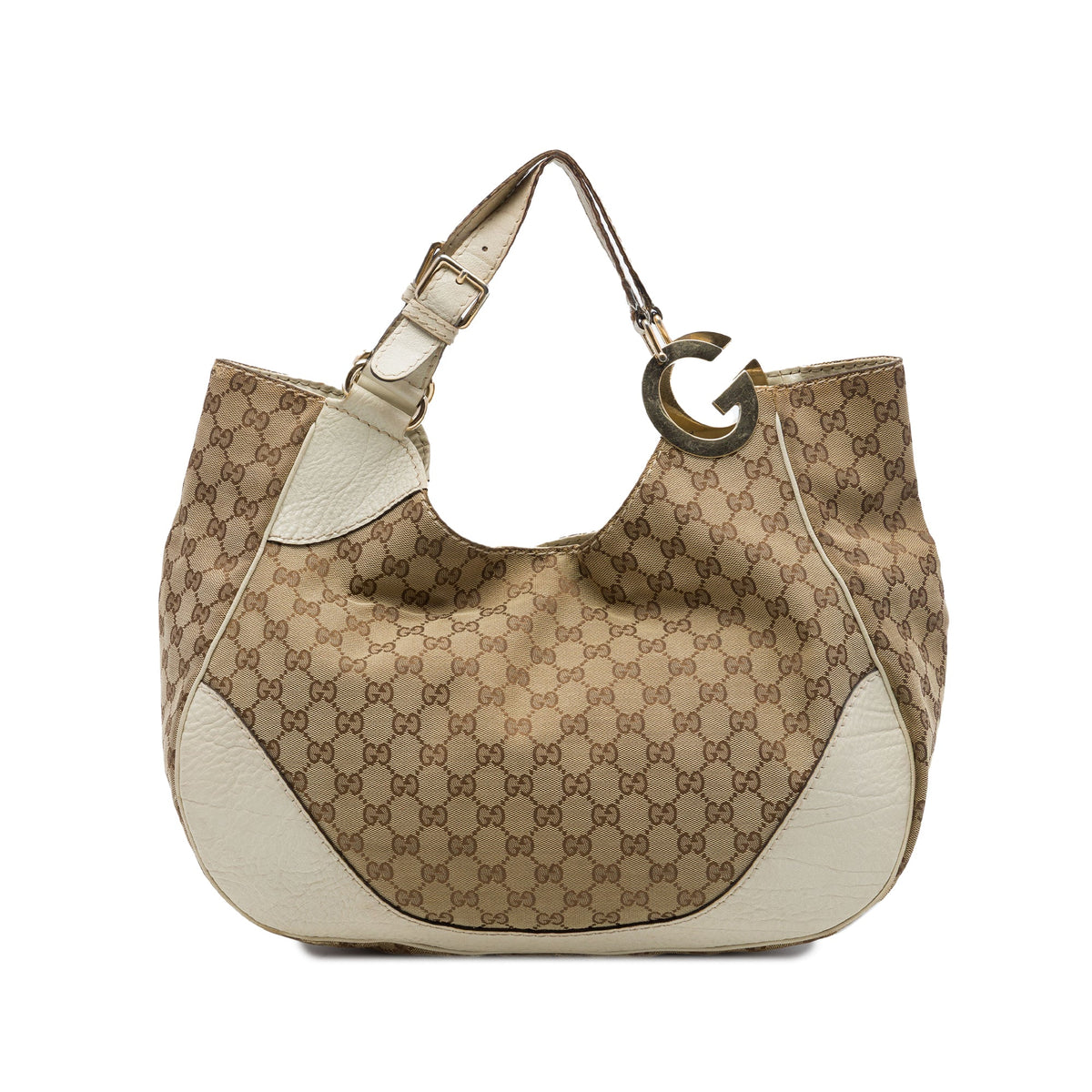 Gucci GG Canvas Charlotte Tote — Beige