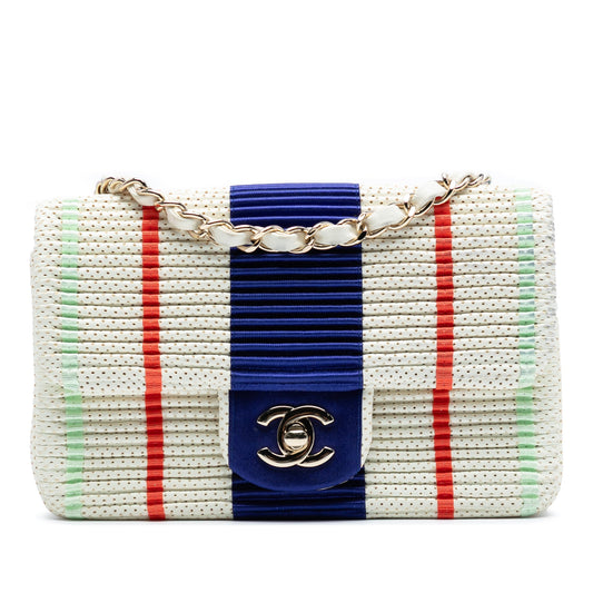 Chanel New Mini Pleated Perforated Lambskin Single Flap